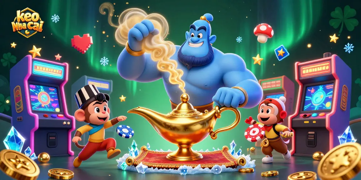 Experience winning strategies with "keo nha cai" in a vibrant, action-packed casino scene.