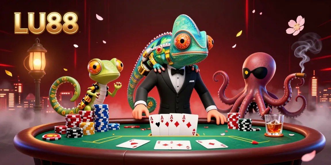 Experience thrilling poker action with LU88’s exciting gameplay and vibrant characters in a lively casino.